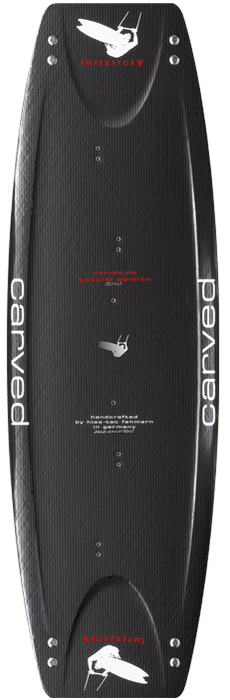 Carved Imperator Full Carbon Kiteboard-Black-135 x 41.5cm