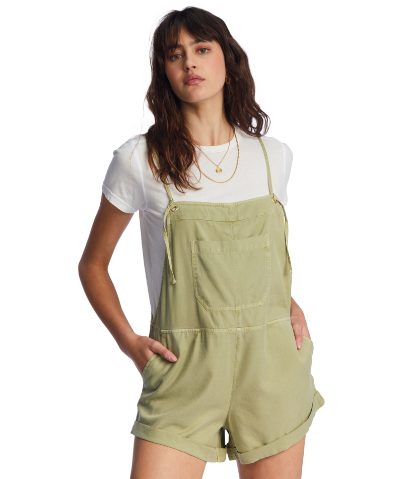 Billabong Wild Pursuit Romper-Avocado