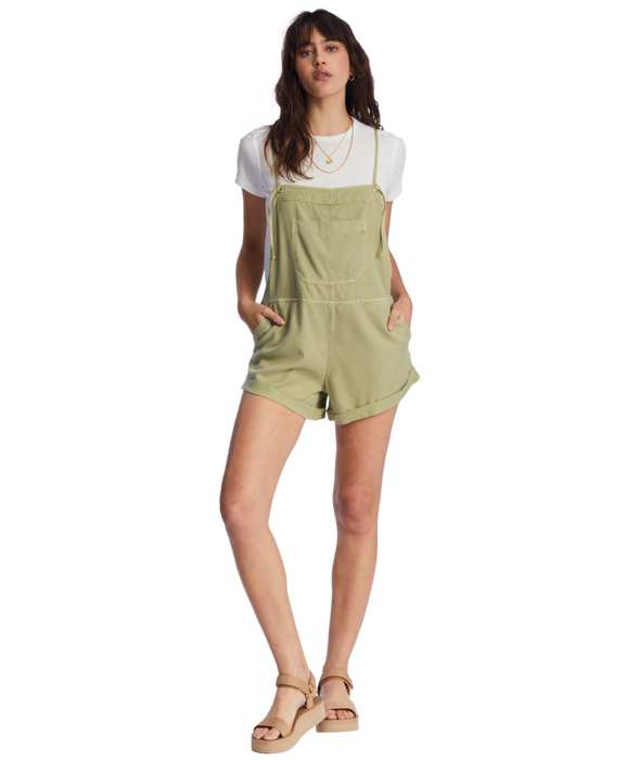 Billabong Wild Pursuit Romper-Avocado