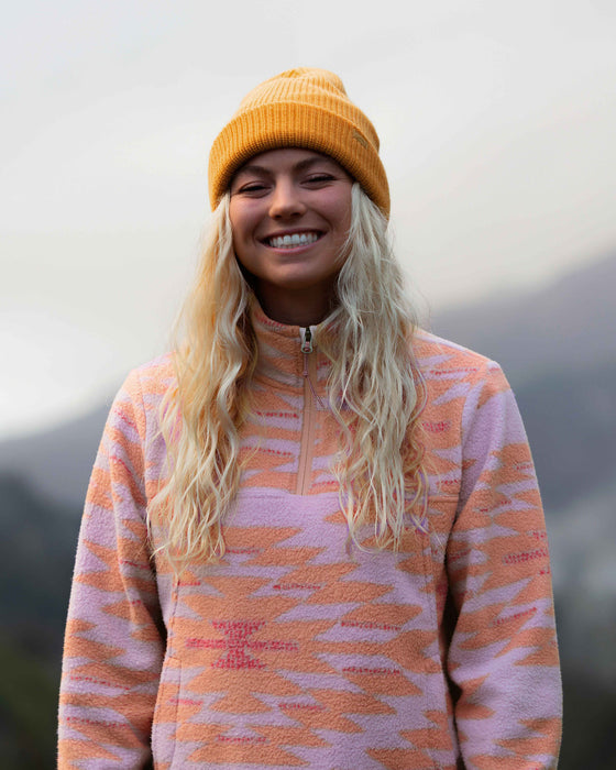 Billabong Boundary Mock Half Zip 2 Sweatshirt Lit Up Lilac REAL Watersports