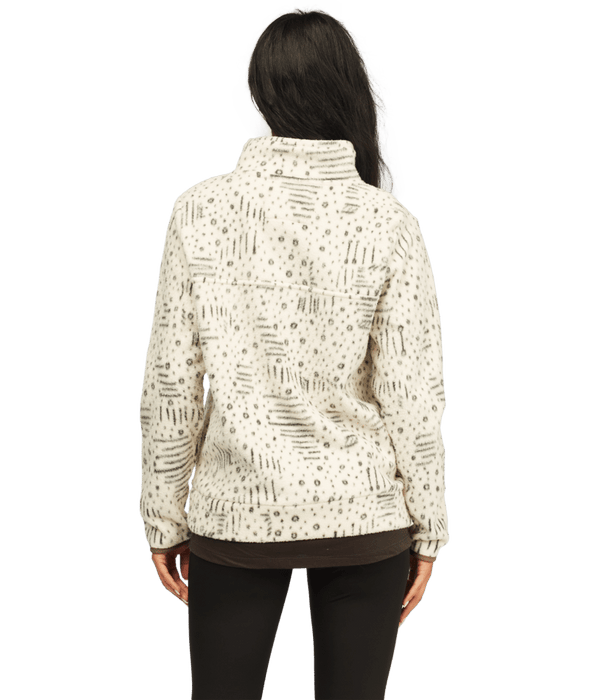 Billabong Boundary Mock Half Zip 2 Sweatshirt-White/Black