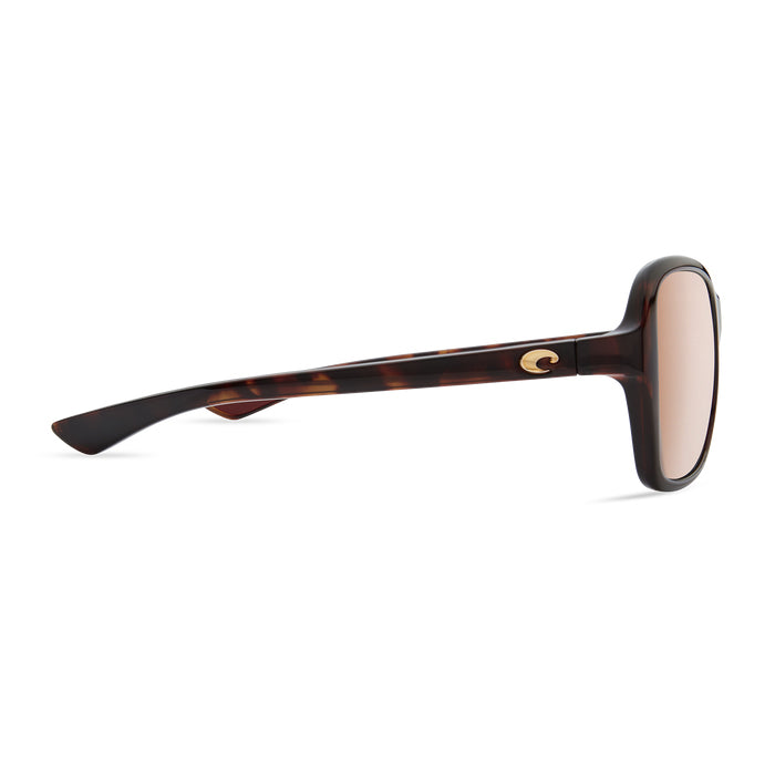 Costa Kare Sunglasses-Rose Tort/Silver Mirror Copper 580P