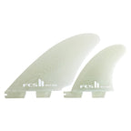 FCS II PG Split Keel PG Quad Fin Set-Clear-L-XL