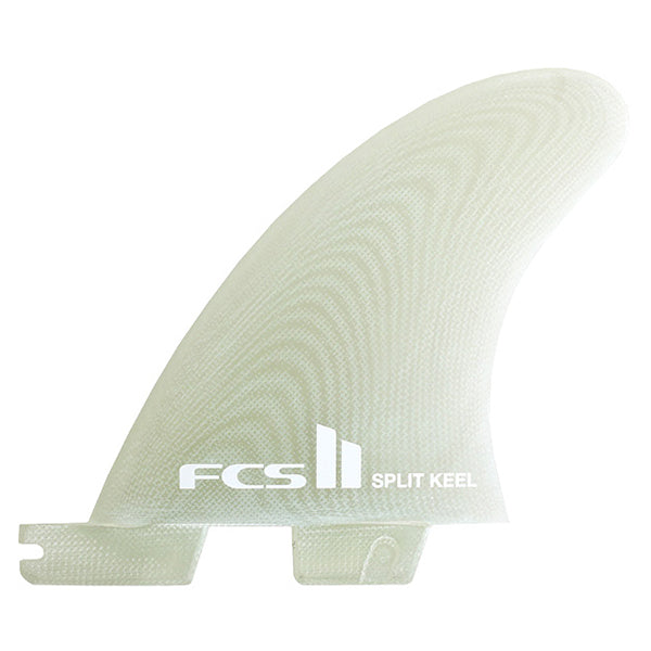 FCS II PG Split Keel PG Quad Fin Set-Clear-M-L