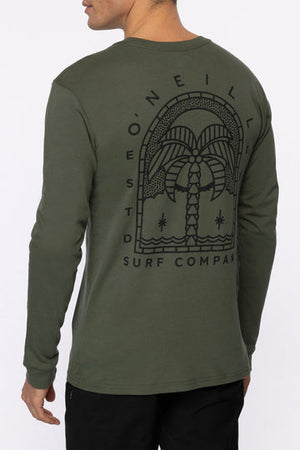 O'Neill La Palma L/S Tee-Dark Olive— Alternate View