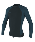 O'Neill Hyperfreak 0.5mm Neo/Skins L/S Top-Gunmetal/Cadet Blue