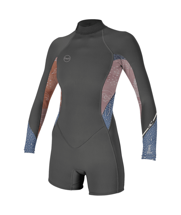 O'Neill Wmn's Bahia 2/1mm BZ L/S Springsuit-Graph/Desertblm