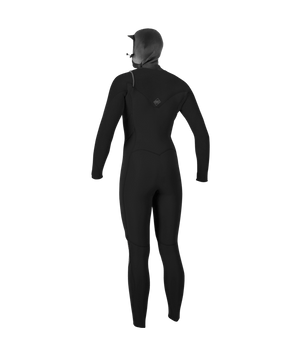 O'Neill Wmn's Hyperfreak 5/4+ CZ Hooded Wetsuit-Blk/Blk