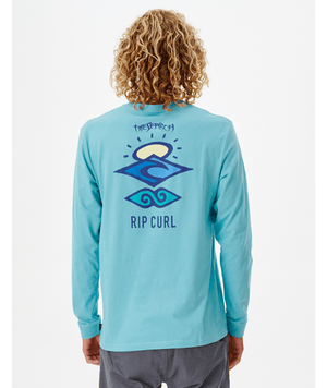 Rip Curl Search Icon L/S Tee-Aqua— Alternate View