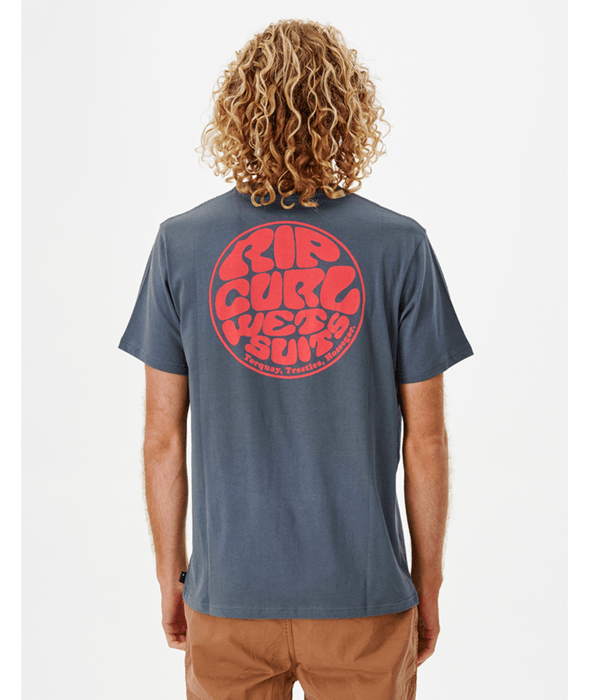 Rip Curl Wetsuit Icon Tee-Charcoal Navy