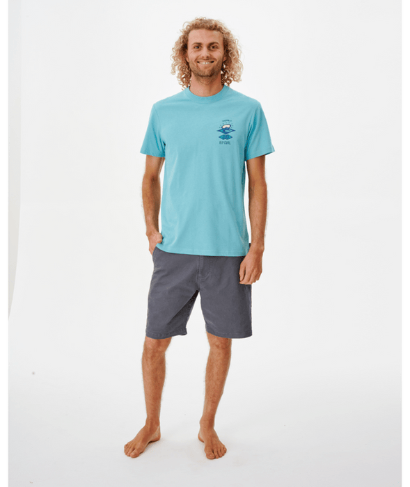 Rip Curl Search Icon Tee-Aqua