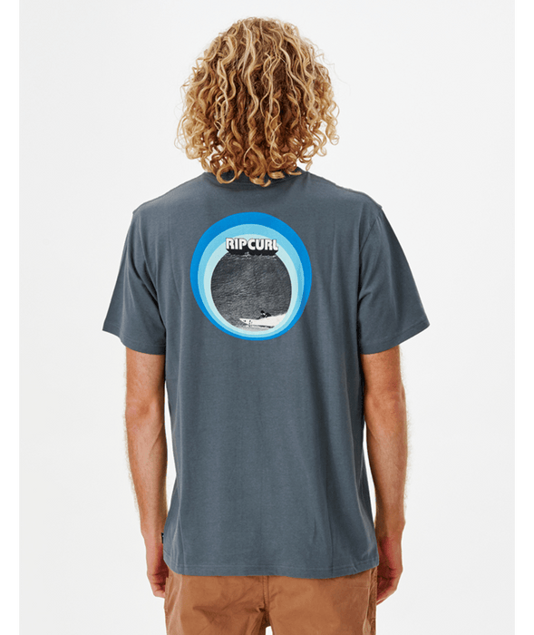 Rip Curl Surf Revival Curren Tee-Charcoal Navy