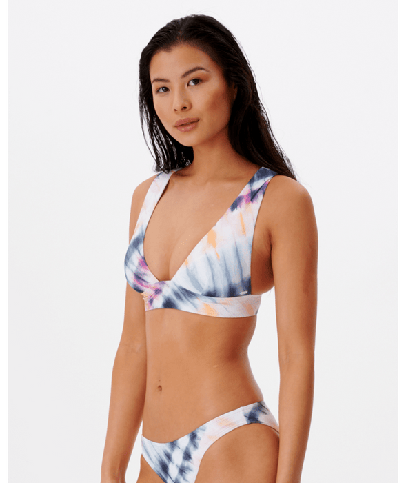 Rip Curl Surf Trip V Neck Bralette Top-Blue