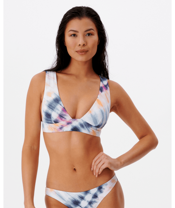 Rip Curl Surf Trip V Neck Bralette Top-Blue