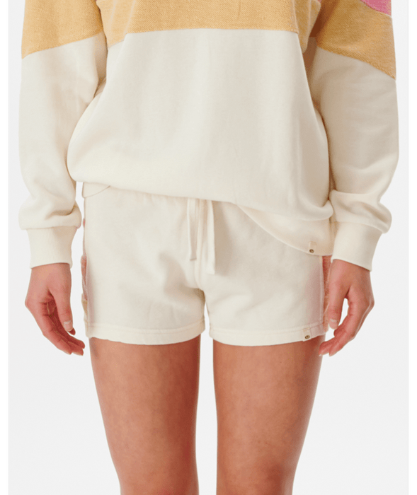 Rip Curl Heat Wave Fleece Shorts-Off White