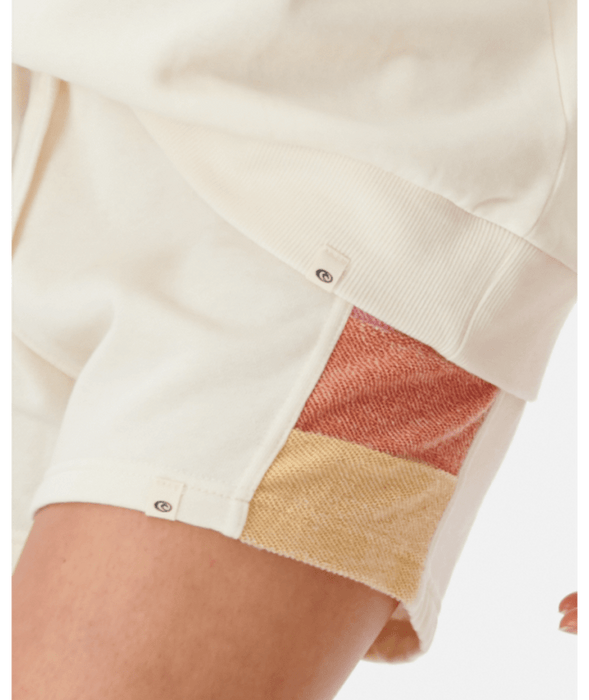 Rip Curl Heat Wave Fleece Shorts-Off White