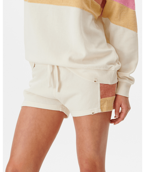 Rip Curl Heat Wave Fleece Shorts-Off White