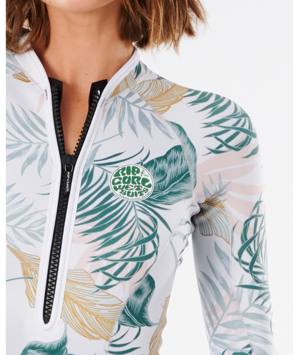 Rip Curl G-Bomb High Cut L/S Springsuit-White