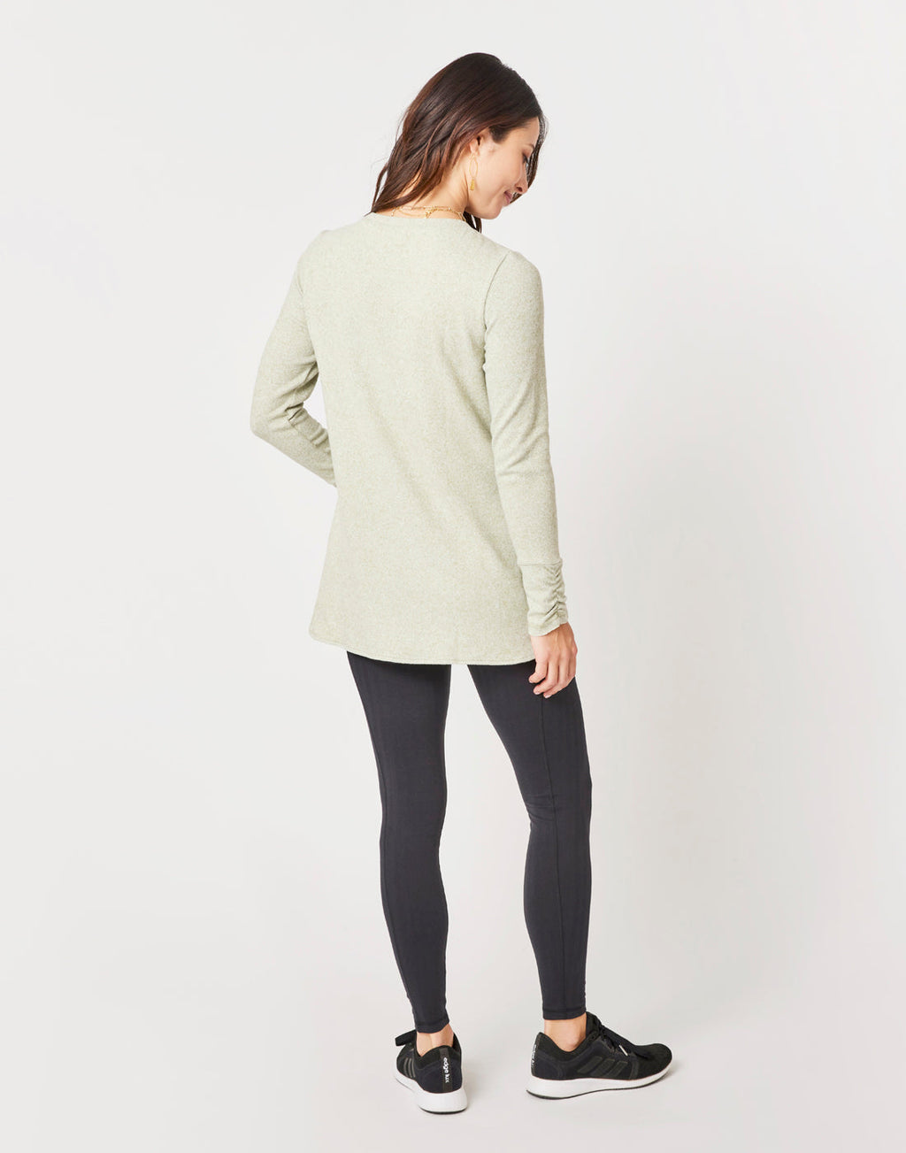 Carve Designs Chelsea L/S Shirt-Olive Heather