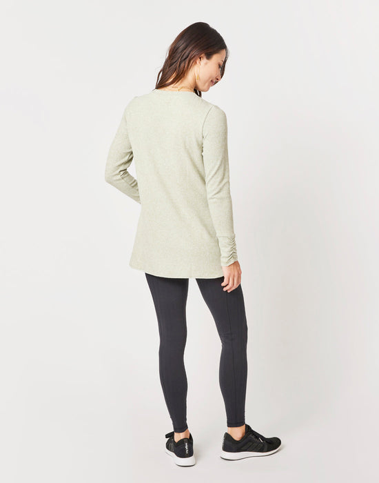 Carve Designs Chelsea L/S Shirt-Olive Heather