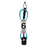 Channel Islands Standard Hex Cord Leash-Black/Blue-6' x 1/4"