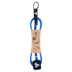 Channel Islands Dane Standard Leash-Black/Blue-6' x 1/4"