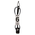 Channel Islands Standard Hex Cord Leash-Black-6' x 1/4"