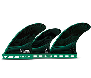 Futures F6 Legacy Tri/Quad Fin Set-Green-Medium