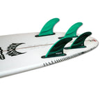 Futures F6 Legacy Tri/Quad Fin Set-Green-Medium
