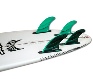 Futures F6 Legacy Tri/Quad Fin Set-Green-Medium