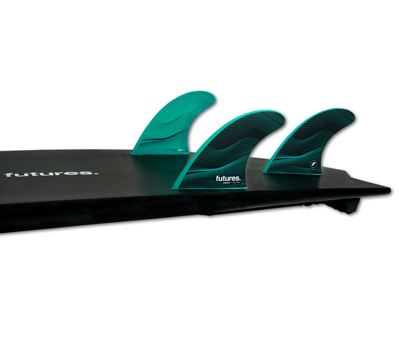 Futures F6 Legacy Tri Fin Set-Green-Medium