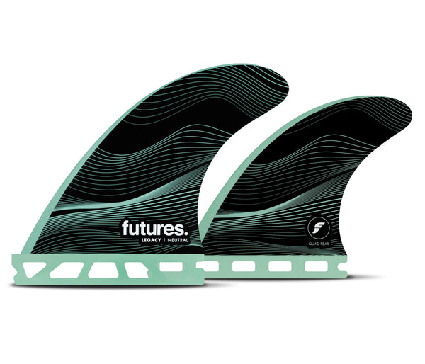 Futures F4 Legacy Tri/Quad Fin Set-Green-Small — REAL Watersports