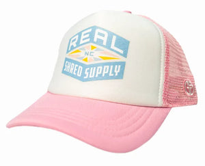 REAL Shred Supply Hat-Pink/White