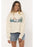 Sisstr Lines Crop Hooded Sweatshirt-Vintage White
