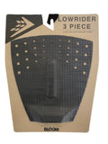 Firewire Lowrider Thin 3 Piece Arch Traction Pad-Black/Charcoal