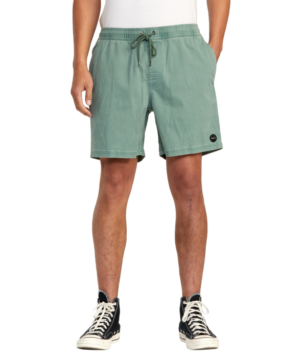 RVCA Escape Elastic Shorts-Spinach