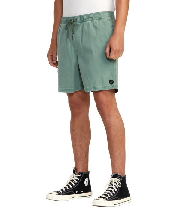 RVCA Escape Elastic Shorts-Spinach