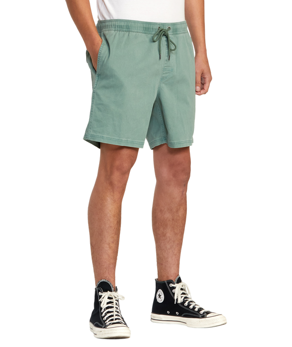 RVCA Escape Elastic Shorts-Spinach