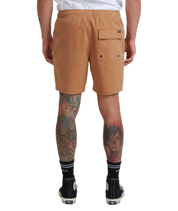 RVCA Escape Elastic Shorts-Camel