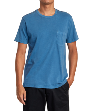 RVCA PTC 2 Pigment Tee-Deep Ocean— Alternate View