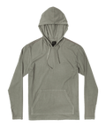 RVCA PTC Pigment Hooded L/S Tee-Aloe