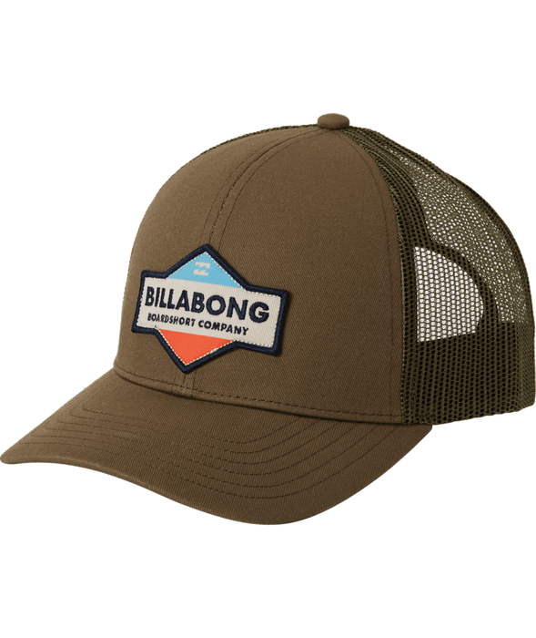 Billabong Walled Trucker Hat-Hunter Green