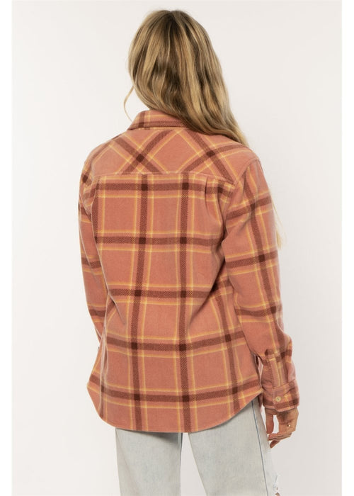 Sisstr Nights Woven Fleece L/S Shirt-Rose Water