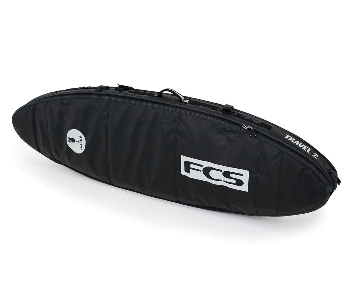 FCS Travel 2 Fun Board Bag-Black/Grey-7'0"
