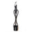 FCS Longboard Ankle Leash-10' x 7mm-Black