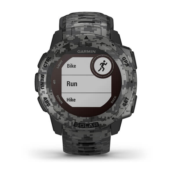 Garmin Instinct Solar Watch-Graphite Camo
