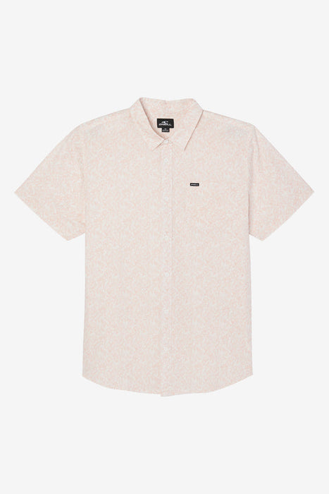 O'Neill Quiver Stretch Modern S/S Shirt-Pink Dust