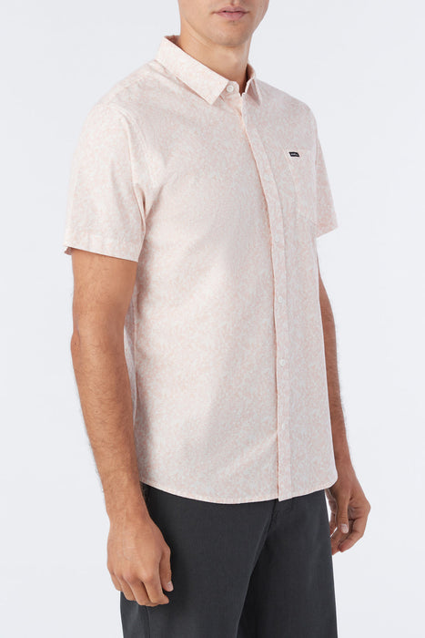 O'Neill Quiver Stretch Modern S/S Shirt-Pink Dust