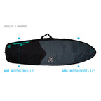 Creatures Retro Day Use Bag-Charcoal/Black-6'3"