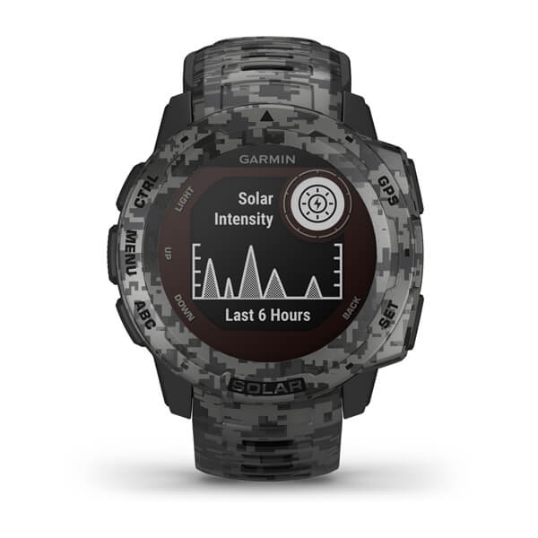 Garmin Instinct Solar Watch-Graphite Camo